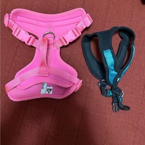 Pink and Black Dog Harness Set
